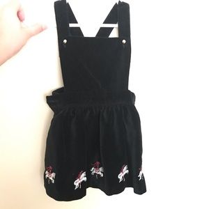 Janie and Jack Velvet Jumper Skirt